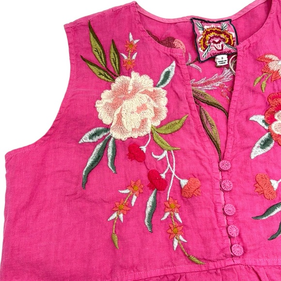 Johnny Was Joya Linen Tank Dress Size Small - Picture 7 of 16